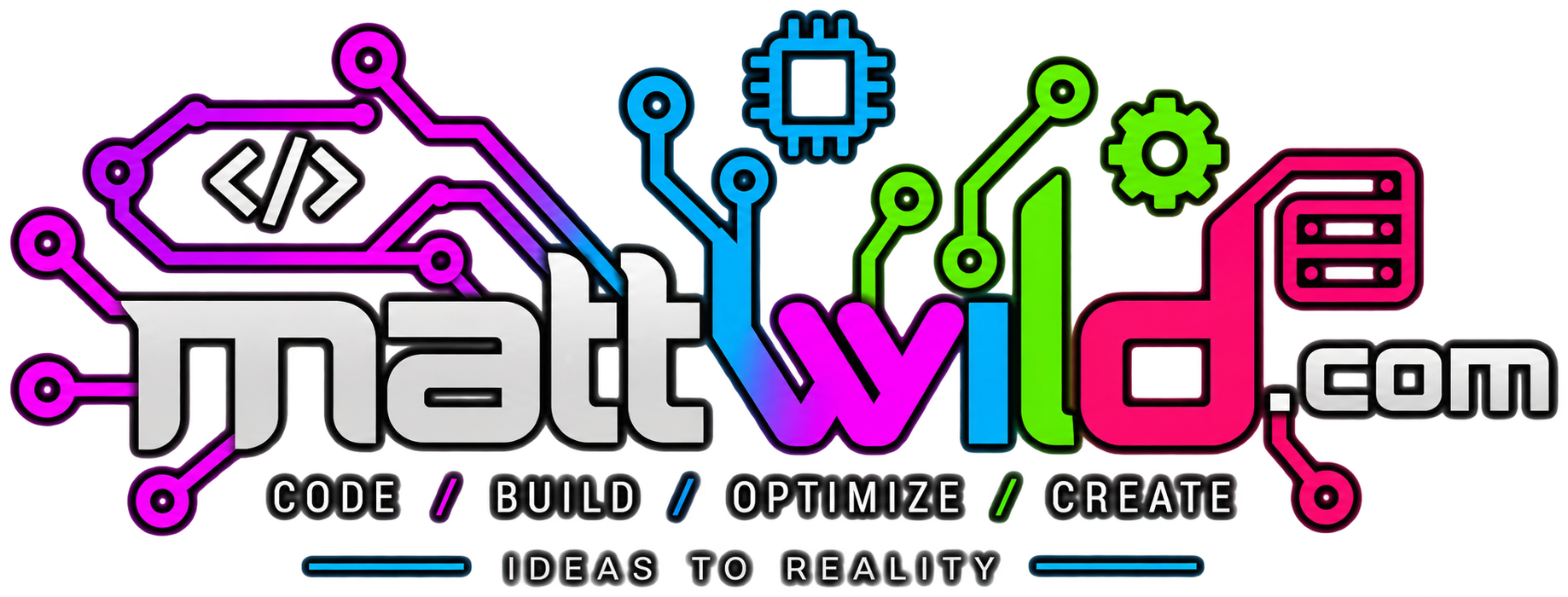 mattwild.com — code, build, optimize, create. Ideas to reality.